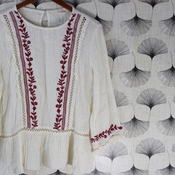 Oddi Boho Linen Tunic Top - Picture 4 of 6